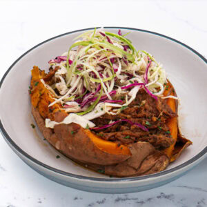 Brisket Stuffed Sweet Potato