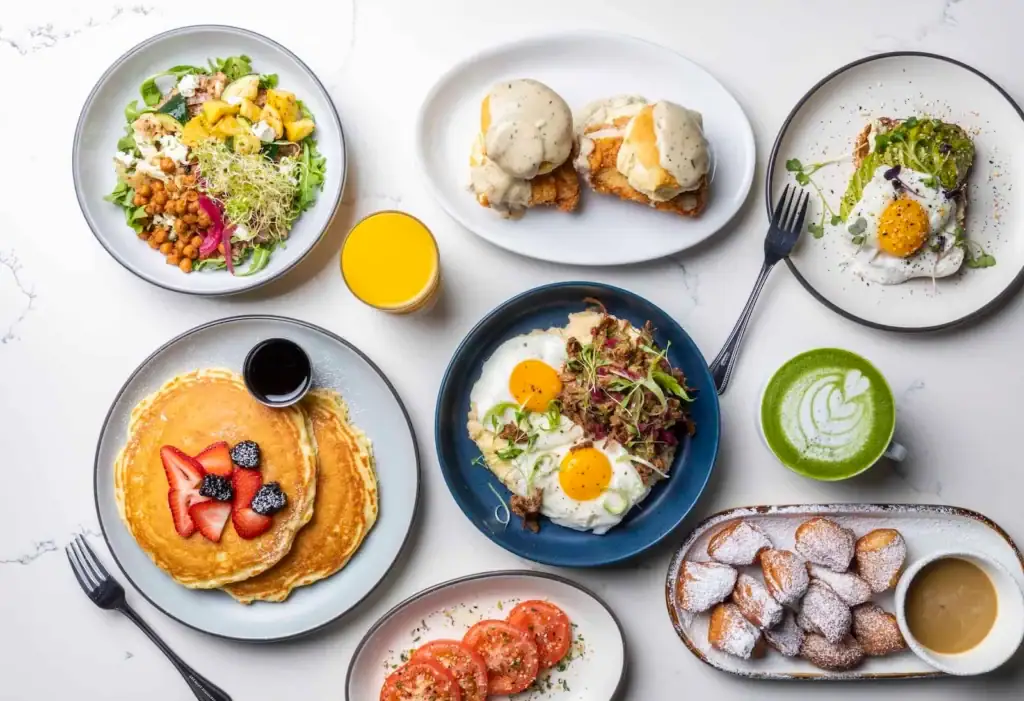 Breakfast spread